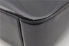 Authentic GUCCI Hand Shoulder Bag Purse Enamel Leather 0000506 Black 0003G