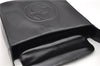 Authentic GUCCI Hand Shoulder Bag Purse Enamel Leather 0000506 Black 0003G