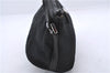 Authentic GUCCI Vintage Hand Bag Purse Nylon Leather 0391103 Black 0004D