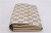 Authentic Louis Vuitton Damier Azur Portefeuille Sarah Wallet N61735 LV 0004G