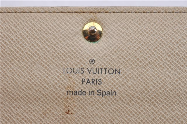 Authentic Louis Vuitton Damier Azur Portefeuille Sarah Wallet N61735 LV 0004G