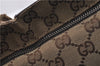 Authentic GUCCI Waist Body Bag GG Canvas Leather 28566 Brown 0005D