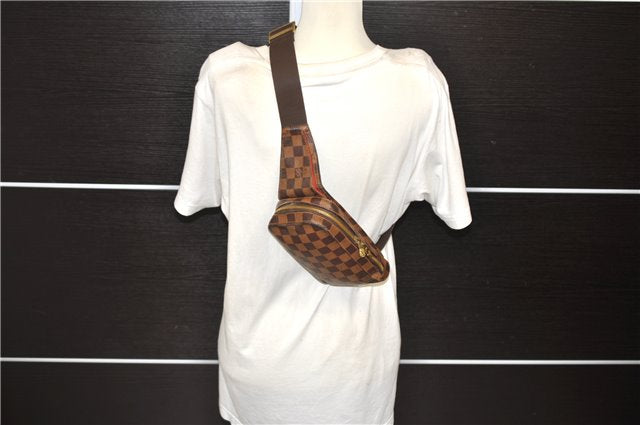 Authentic Louis Vuitton Damier Geronimos Waist Body Bag N51994 LV 0005E