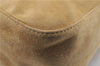 Authentic FENDI Mamma Baguette Shoulder Hand Bag Purse Suede Leather Beige 0006E