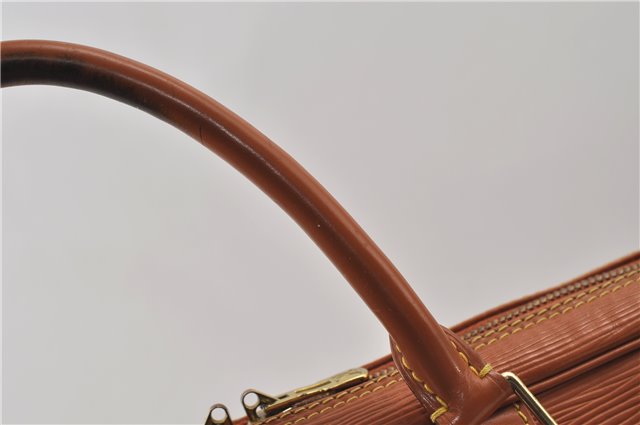Auth Louis Vuitton Epi Porte Documents Voyage Brown Briefcase M54473 LV 0007E