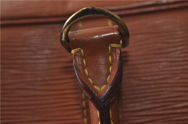 Auth Louis Vuitton Epi Porte Documents Voyage Brown Briefcase M54473 LV 0007E