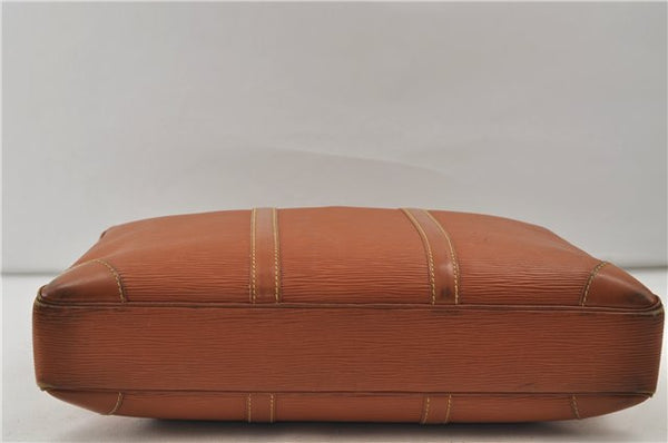 Auth Louis Vuitton Epi Porte Documents Voyage Brown Briefcase M54473 LV 0007E