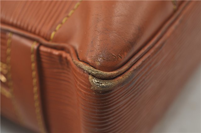 Auth Louis Vuitton Epi Porte Documents Voyage Brown Briefcase M54473 LV 0007E
