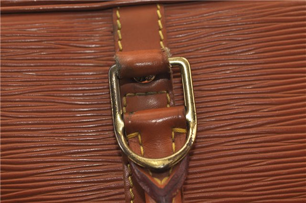Auth Louis Vuitton Epi Porte Documents Voyage Brown Briefcase M54473 LV 0007E