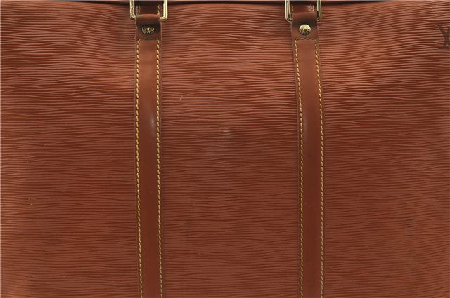 Auth Louis Vuitton Epi Porte Documents Voyage Brown Briefcase M54473 LV 0007E