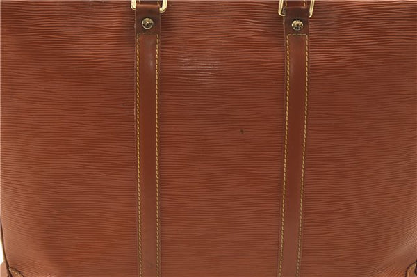 Auth Louis Vuitton Epi Porte Documents Voyage Brown Briefcase M54473 LV 0007E