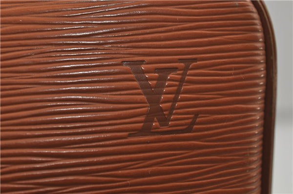 Auth Louis Vuitton Epi Porte Documents Voyage Brown Briefcase M54473 LV 0007E