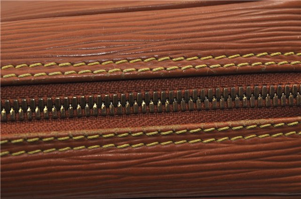 Auth Louis Vuitton Epi Porte Documents Voyage Brown Briefcase M54473 LV 0007E