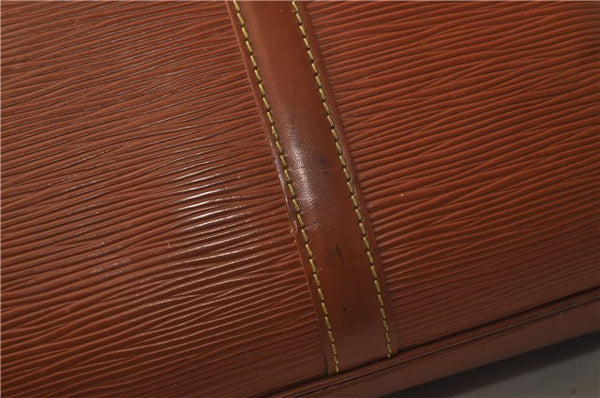 Auth Louis Vuitton Epi Porte Documents Voyage Brown Briefcase M54473 LV 0007E