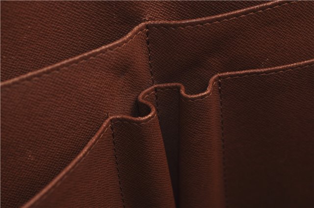 Auth Louis Vuitton Epi Porte Documents Voyage Brown Briefcase M54473 LV 0007E