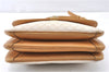 Authentic CELINE Macadam Blason Shoulder Cross Body Bag PVC Leather White 0007G