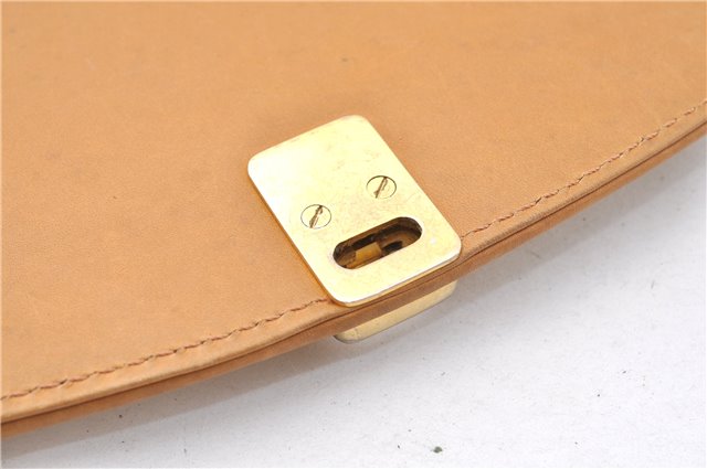 Authentic CELINE Macadam Blason Shoulder Cross Body Bag PVC Leather White 0007G