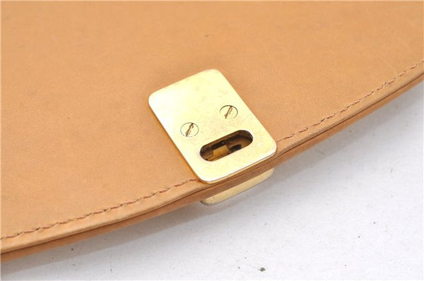 Authentic CELINE Macadam Blason Shoulder Cross Body Bag PVC Leather White 0007G