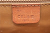 Authentic CELINE Macadam Blason Shoulder Cross Body Bag PVC Leather White 0007G
