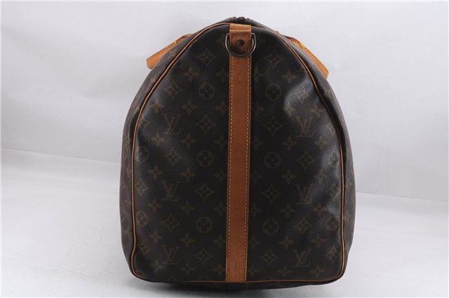 Auth Louis Vuitton Monogram Keepall Bandouliere 60 Boston Bag M41412 LV 0009E