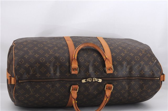 Auth Louis Vuitton Monogram Keepall Bandouliere 60 Boston Bag M41412 LV 0009E