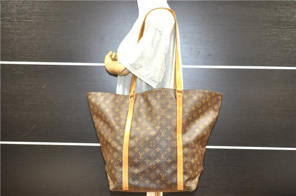 Authentic Louis Vuitton Monogram Sac Shopping GM Tote Bag M51110 LV 0010G