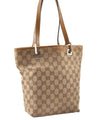 Authentic GUCCI Hand Shoulder Bag Purse GG Canvas Leather 1099 Brown 0011G