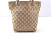 Authentic GUCCI Hand Shoulder Bag Purse GG Canvas Leather 1099 Brown 0011G