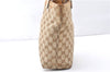 Authentic GUCCI Hand Shoulder Bag Purse GG Canvas Leather 1099 Brown 0011G