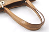 Authentic GUCCI Hand Shoulder Bag Purse GG Canvas Leather 1099 Brown 0011G