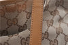 Authentic GUCCI Hand Shoulder Bag Purse GG Canvas Leather 1099 Brown 0011G