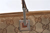 Authentic GUCCI Hand Shoulder Bag Purse GG Canvas Leather 1099 Brown 0011G