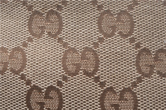 Authentic GUCCI Hand Shoulder Bag Purse GG Canvas Leather 1099 Brown 0011G