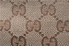 Authentic GUCCI Hand Shoulder Bag Purse GG Canvas Leather 1099 Brown 0011G