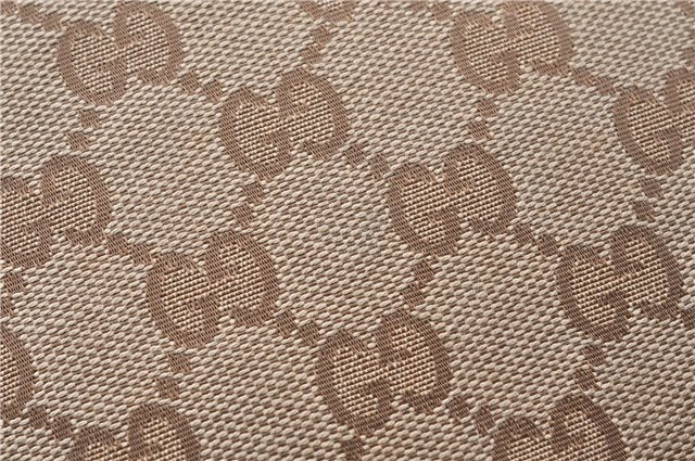 Authentic GUCCI Hand Shoulder Bag Purse GG Canvas Leather 1099 Brown 0011G