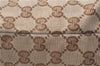 Authentic GUCCI Hand Shoulder Bag Purse GG Canvas Leather 1099 Brown 0011G