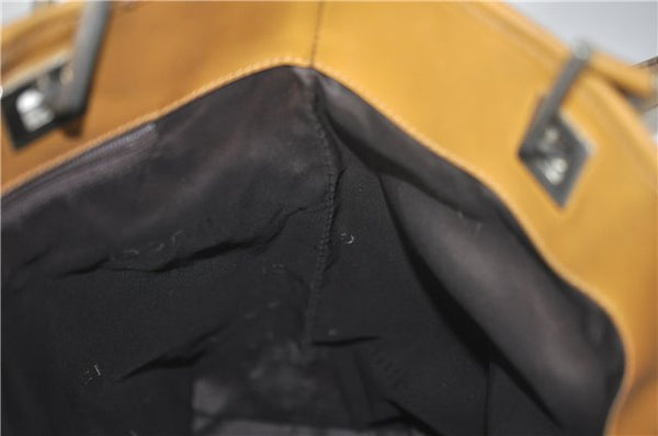 Authentic GUCCI Hand Shoulder Bag Purse GG Canvas Leather 1099 Brown 0011G