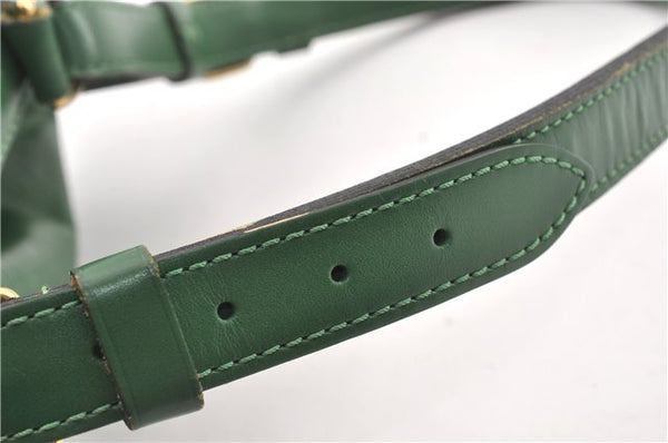 Authentic Louis Vuitton Epi Petit Noe Shoulder Drawstring Bag M44104 Green 0012G