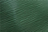 Authentic Louis Vuitton Epi Petit Noe Shoulder Drawstring Bag M44104 Green 0012G