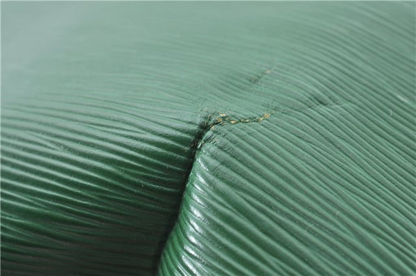 Authentic Louis Vuitton Epi Petit Noe Shoulder Drawstring Bag M44104 Green 0012G