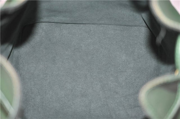 Authentic Louis Vuitton Epi Petit Noe Shoulder Drawstring Bag M44104 Green 0012G