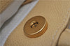 Authentic Vintage CHANEL Caviar Skin CC Logo Shoulder Tote Bag Ivory 0013E