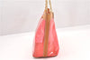 Authentic CELINE C Macadam Blason Chain Shoulder Tote Bag Vinyl Red 0014G