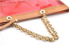 Authentic CELINE C Macadam Blason Chain Shoulder Tote Bag Vinyl Red 0014G