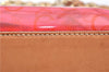 Authentic CELINE C Macadam Blason Chain Shoulder Tote Bag Vinyl Red 0014G