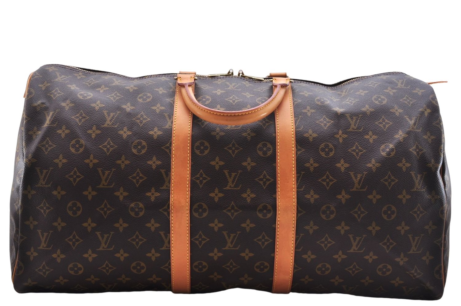 Authentic Louis Vuitton Monogram Keepall 55 Travel Boston Bag M41424 LV 0015E