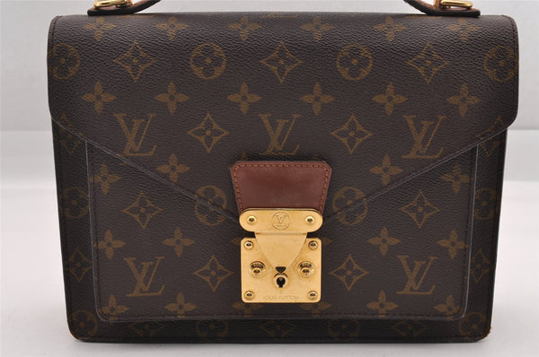 Authentic Louis Vuitton Monogram Monceau 2Way Shoulder Hand Bag M51187 LV 0015I