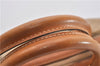 Authentic CELINE Macadam Blason Pattern Hand Boston Bag PVC Leather Brown 0017G