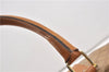 Authentic CELINE Macadam Blason Pattern Hand Boston Bag PVC Leather Brown 0017G