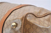 Authentic CELINE Macadam Blason Pattern Hand Boston Bag PVC Leather Brown 0017G